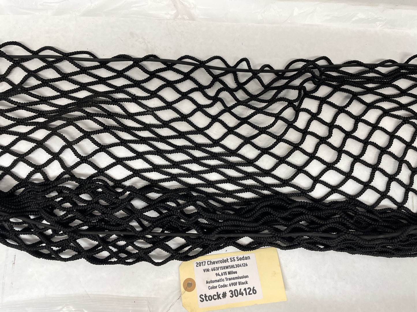 2017 Chevy SS Sedan Trunk Storage Cargo Net w/ Hooks OEM