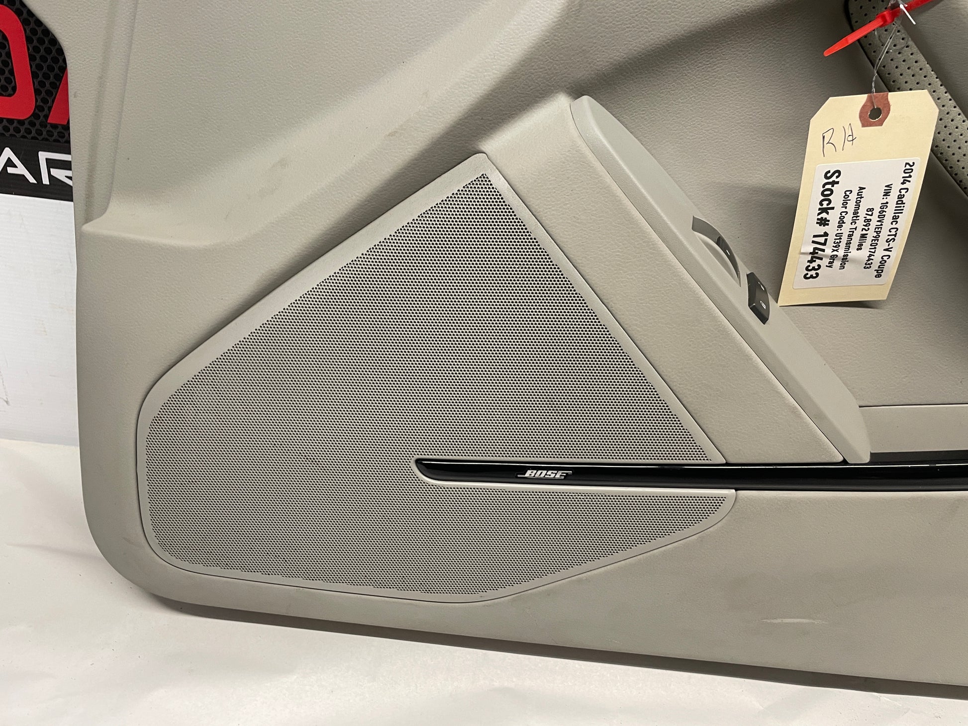 2014 Cadillac CTS-V Coupe RH Passenger Front Interior Door Panel OEM - Day's Parts Yard