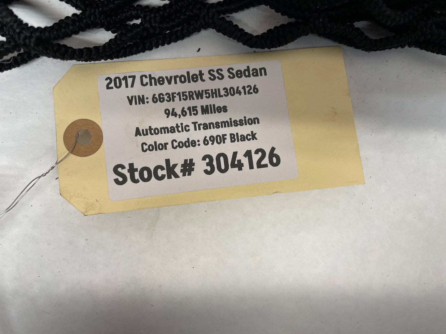 2017 Chevy SS Sedan Trunk Storage Cargo Net w/ Hooks OEM