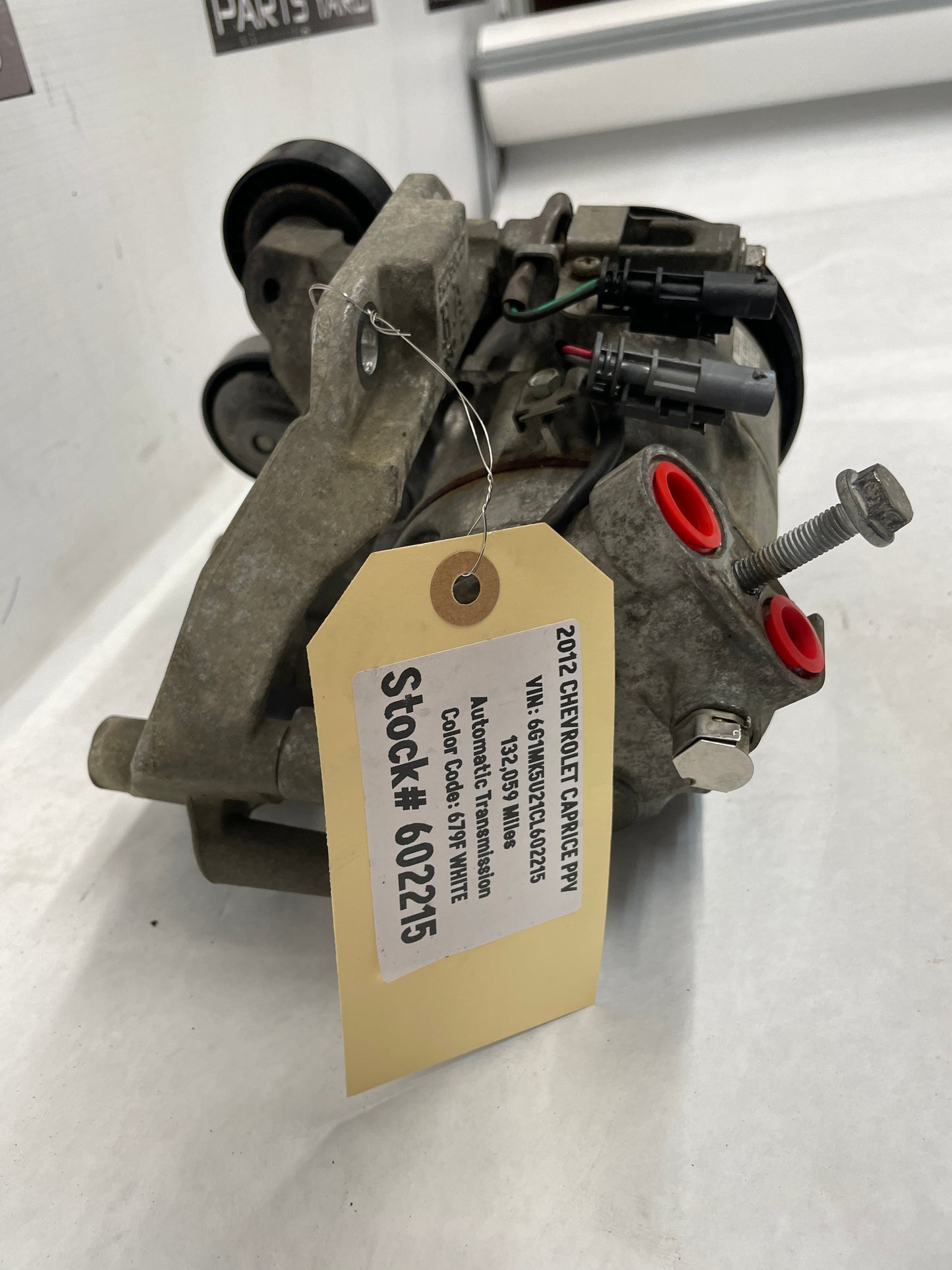 2012 Chevy Caprice PPV AC A/C Air Conditioner Compressor w/ Bracket OEM