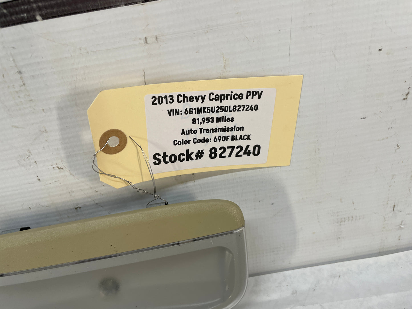 2013 Chevy Caprice PPV Rear Over Head Console Dome Light OEM