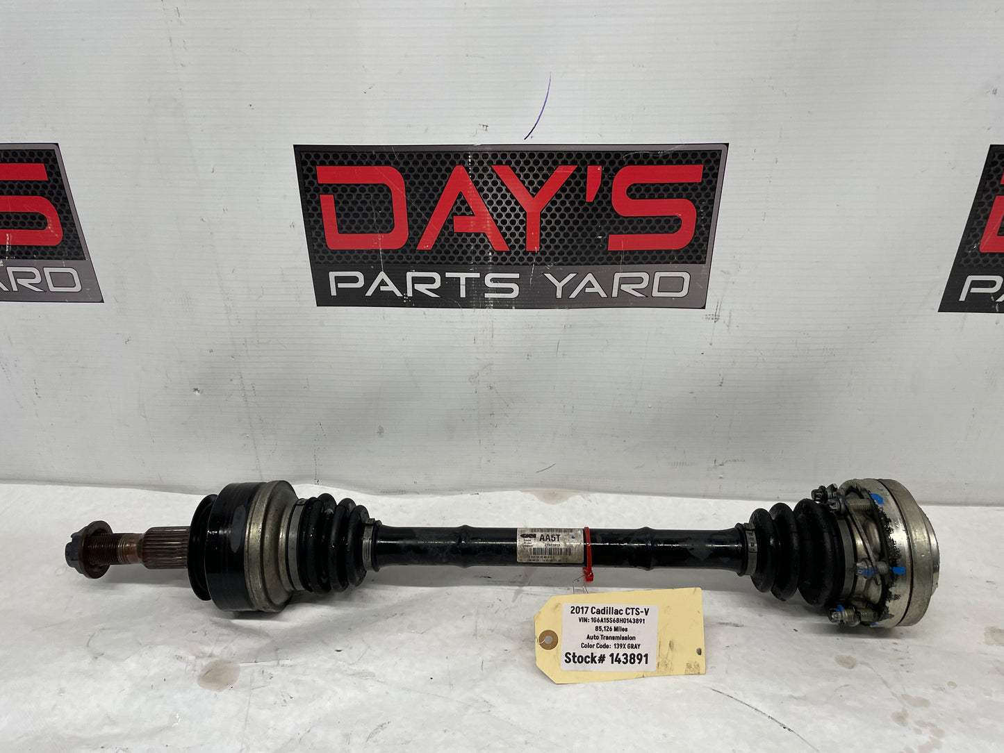 2017 Cadillac CTS-V RH Passenger Rear CV Axle Shaft OEM - Day's Parts Yard