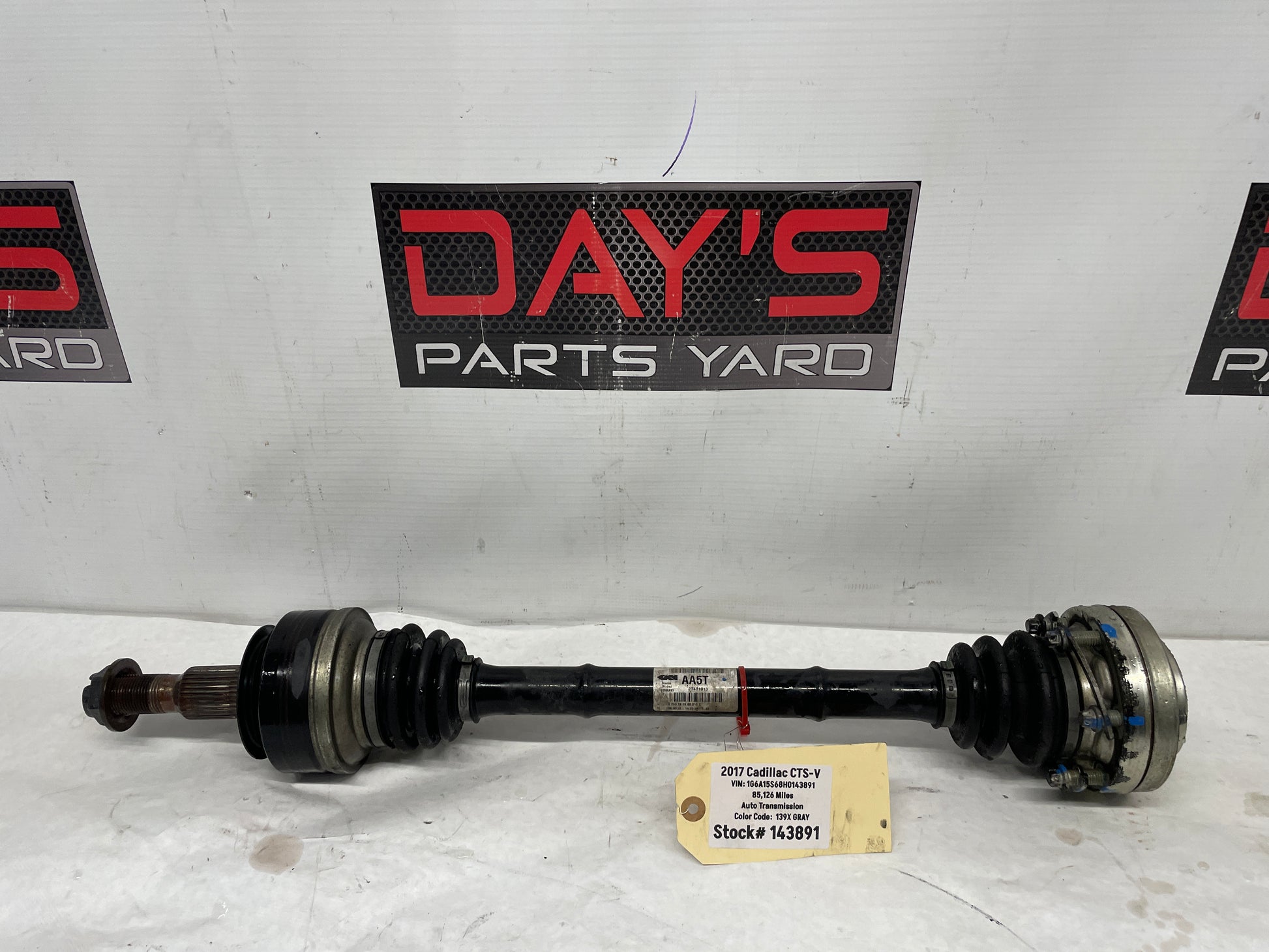 2017 Cadillac CTS-V RH Passenger Rear CV Axle Shaft OEM - Day's Parts Yard