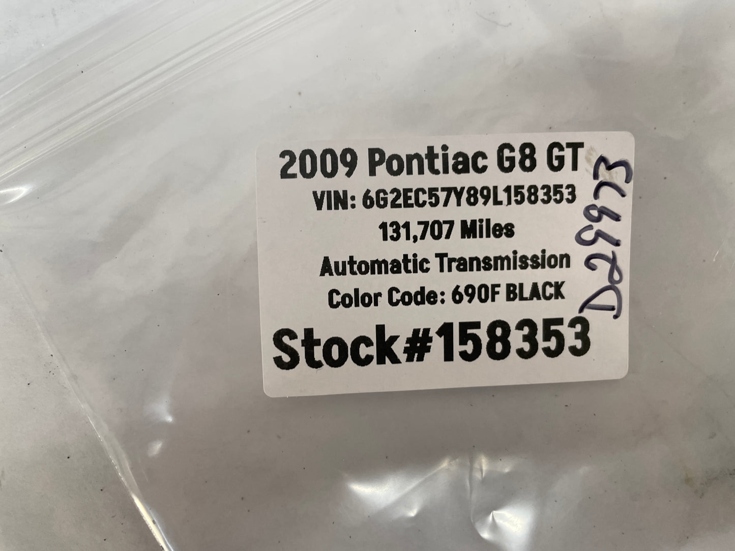 2009 Pontiac G8 GT Owners Manual Book Booklet OEM