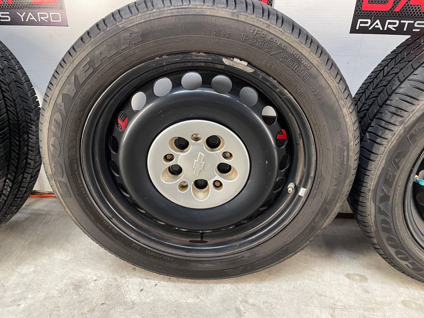 2013 Chevy Caprice PPV Wheel & Tire Set Goodyear Eagle 235/50R18 - Day's Parts Yard