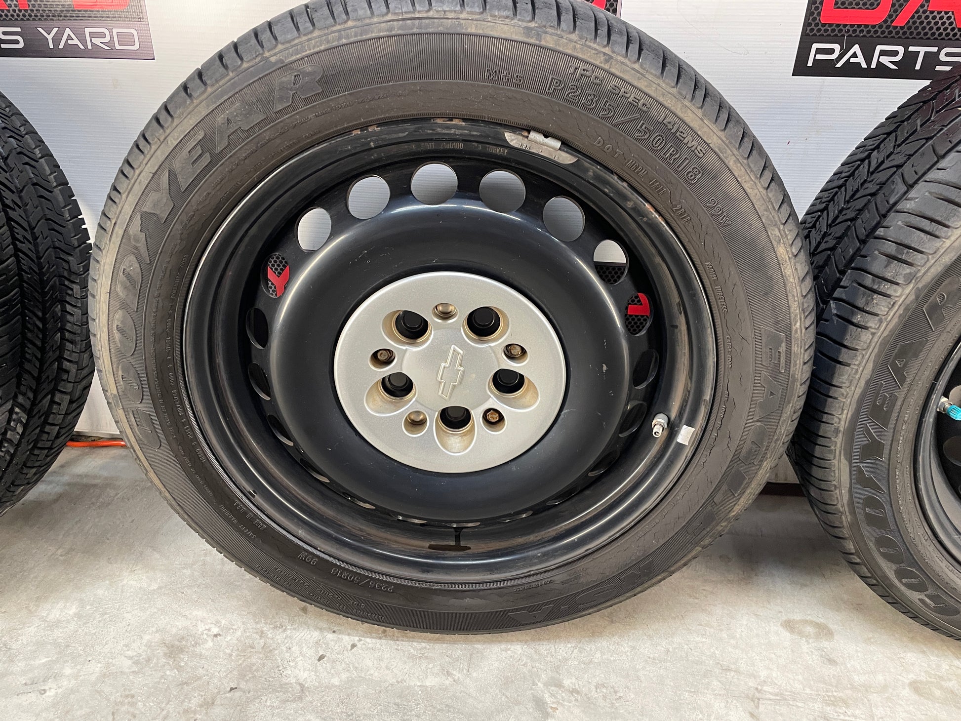2013 Chevy Caprice PPV Wheel & Tire Set Goodyear Eagle 235/50R18 - Day's Parts Yard