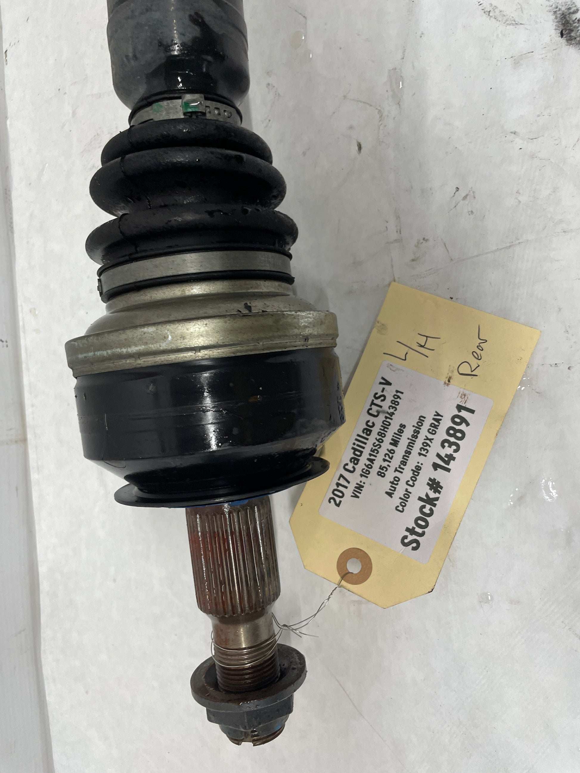 2017 Cadillac CTS-V LH Driver Rear CV Axle Half Shaft OEM - Day's Parts Yard