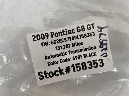 2009 Pontiac G8 GT Rearview Mirror Cover OEM