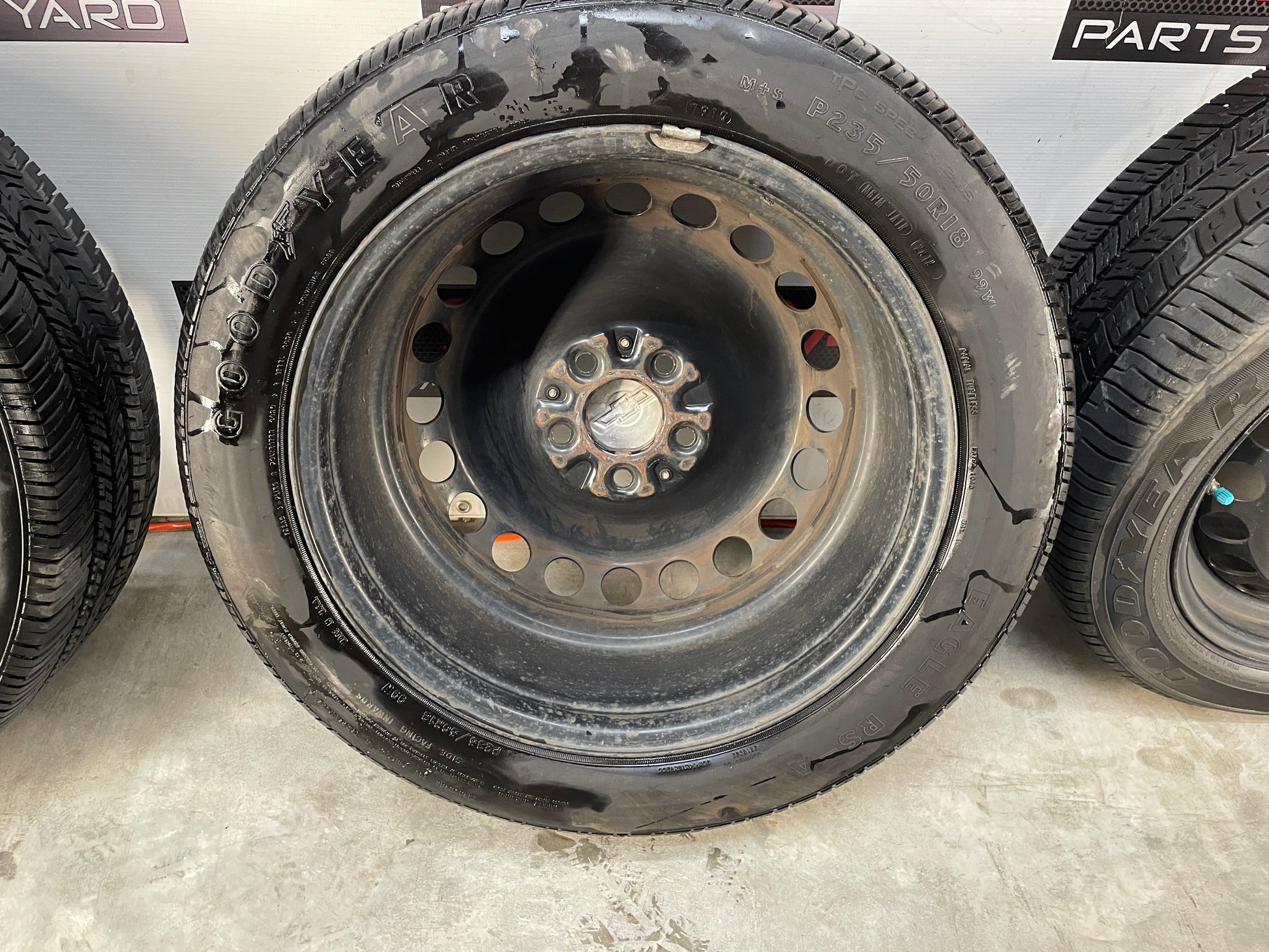 2013 Chevy Caprice PPV Wheel & Tire Set Goodyear Eagle 235/50R18 - Day's Parts Yard