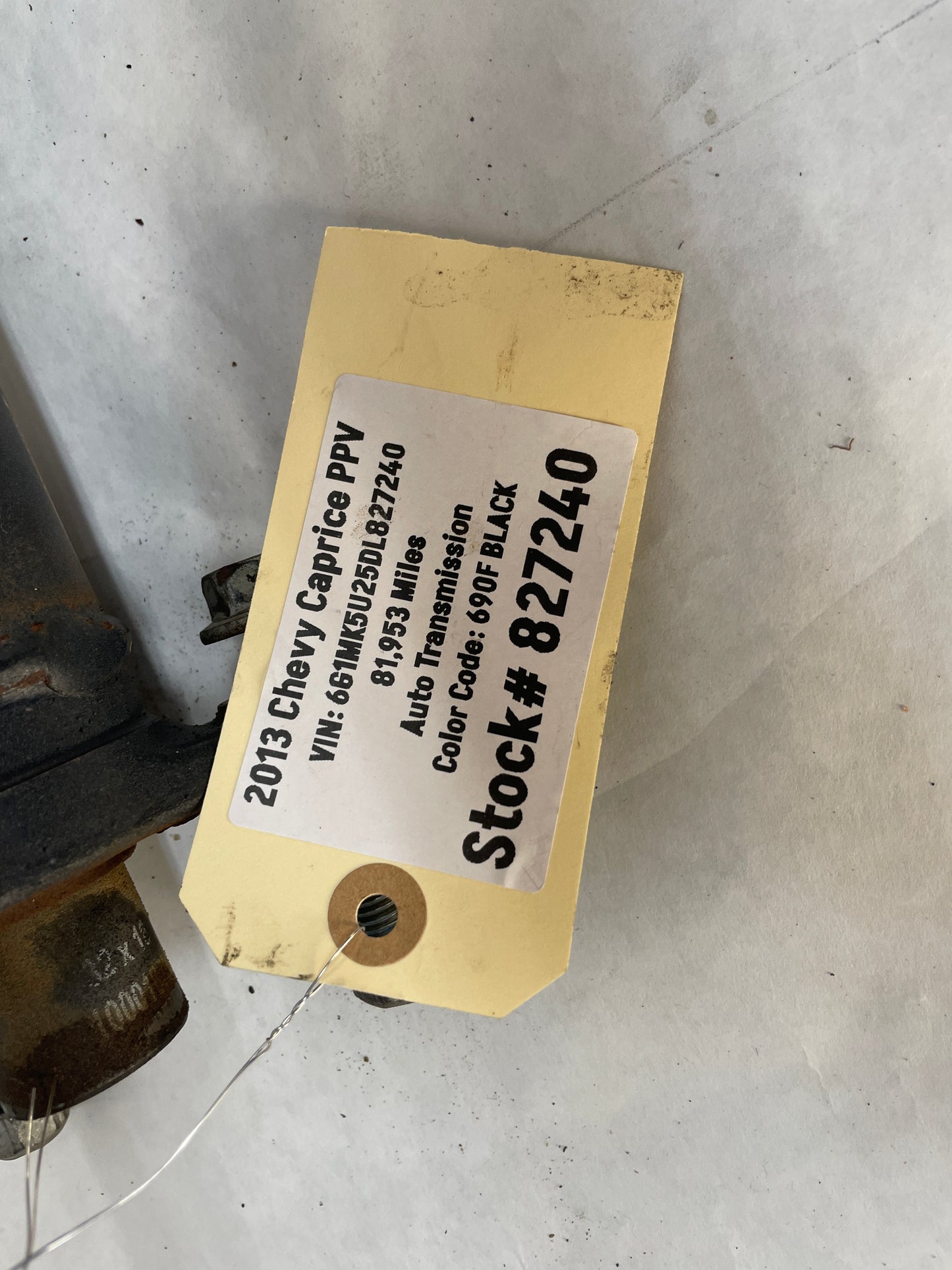 2013 Chevy Caprice PPV Drive Shaft Driveshaft Driveline Propeller Shaft OEM