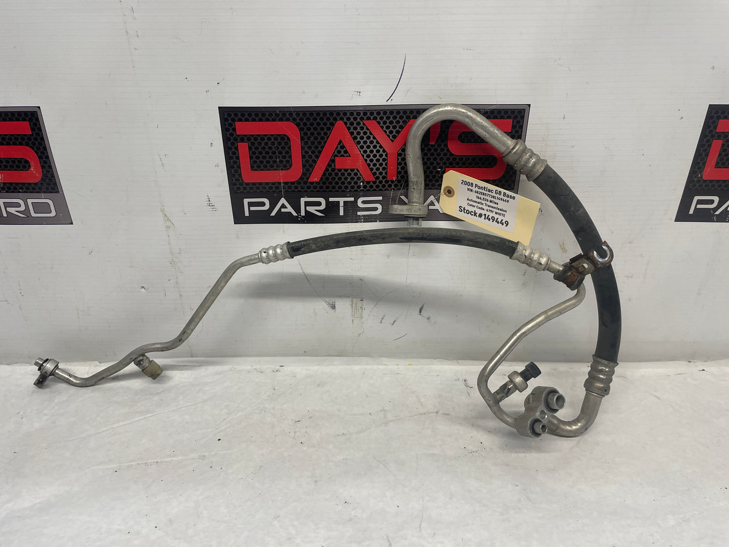 2008 Pontiac G8 Base AC Air Conditioner Compressor Manifold Line Hose Tube OEM - Day's Parts Yard