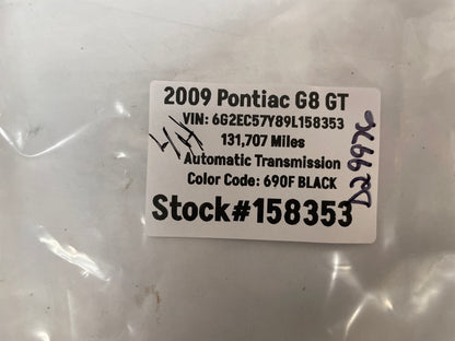 2009 Pontiac G8 GT LH Driver Front Interior Door Handle OEM