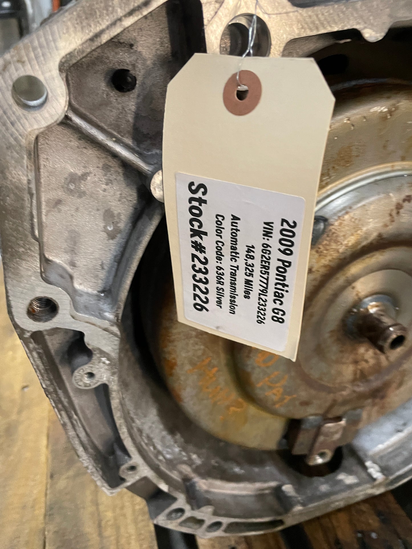 2009 Pontiac G8 Automatic Transmission OEM - Day's Parts Yard