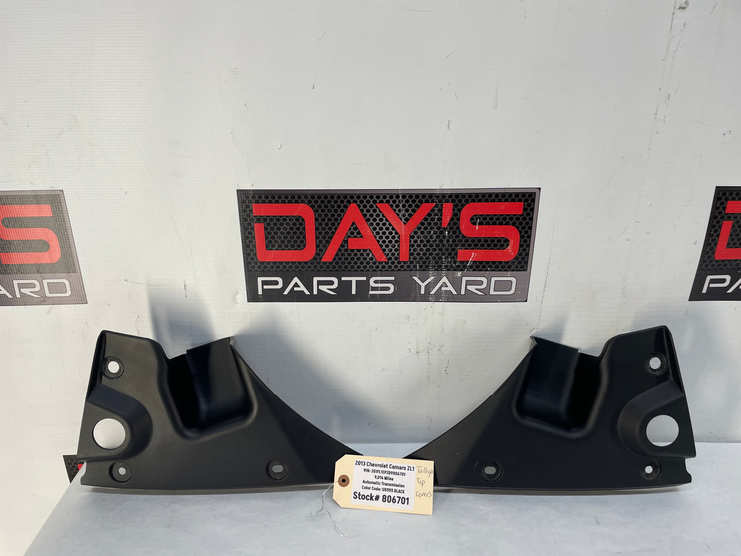 2013 Chevy Camaro ZL1 RH & LH Rear Bumper Taillight Filler Panels OEM - Day's Parts Yard