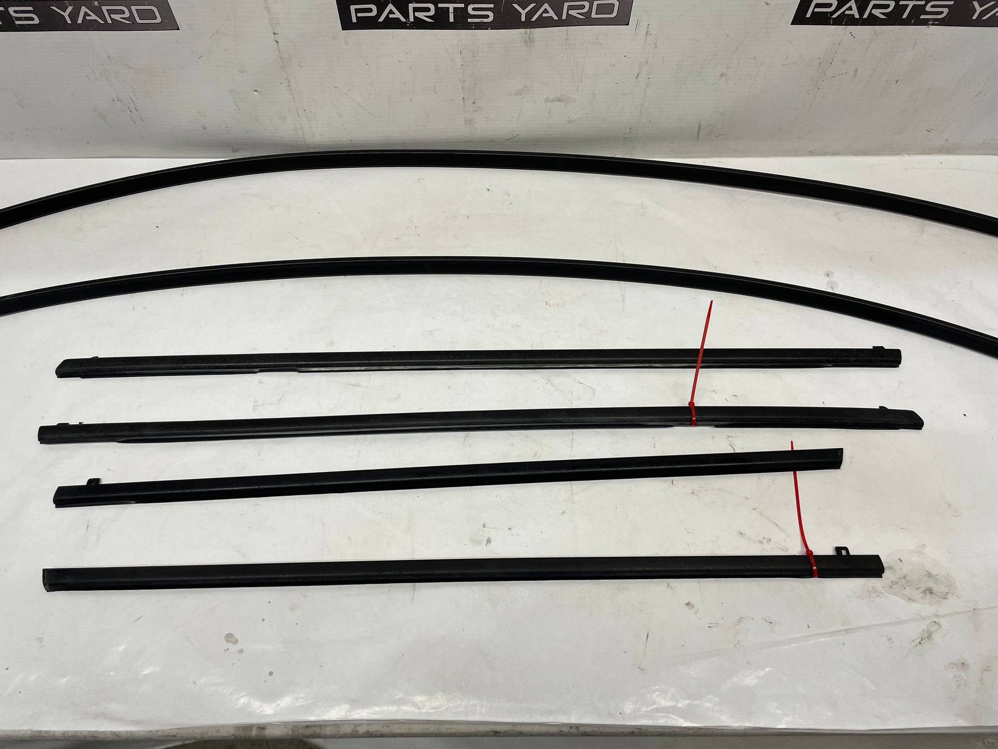 2016 Chevy SS Sedan Black Door Window Belt Molding Set w/ Gutter Drip Molding OEM - Day's Parts Yard