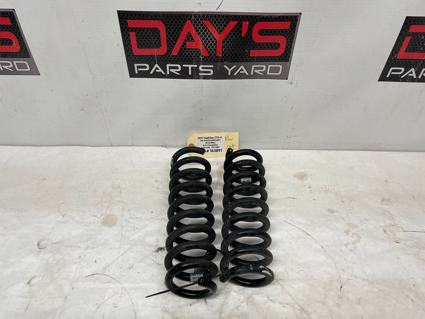 2017 Cadillac CTS-V Rear Suspension Coil Spring Set OEM - Day's Parts Yard