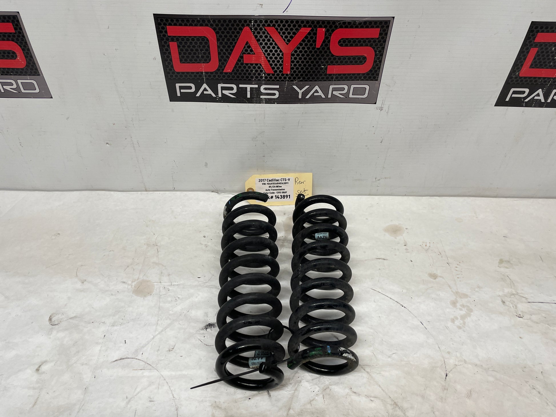 2017 Cadillac CTS-V Rear Suspension Coil Spring Set OEM - Day's Parts Yard