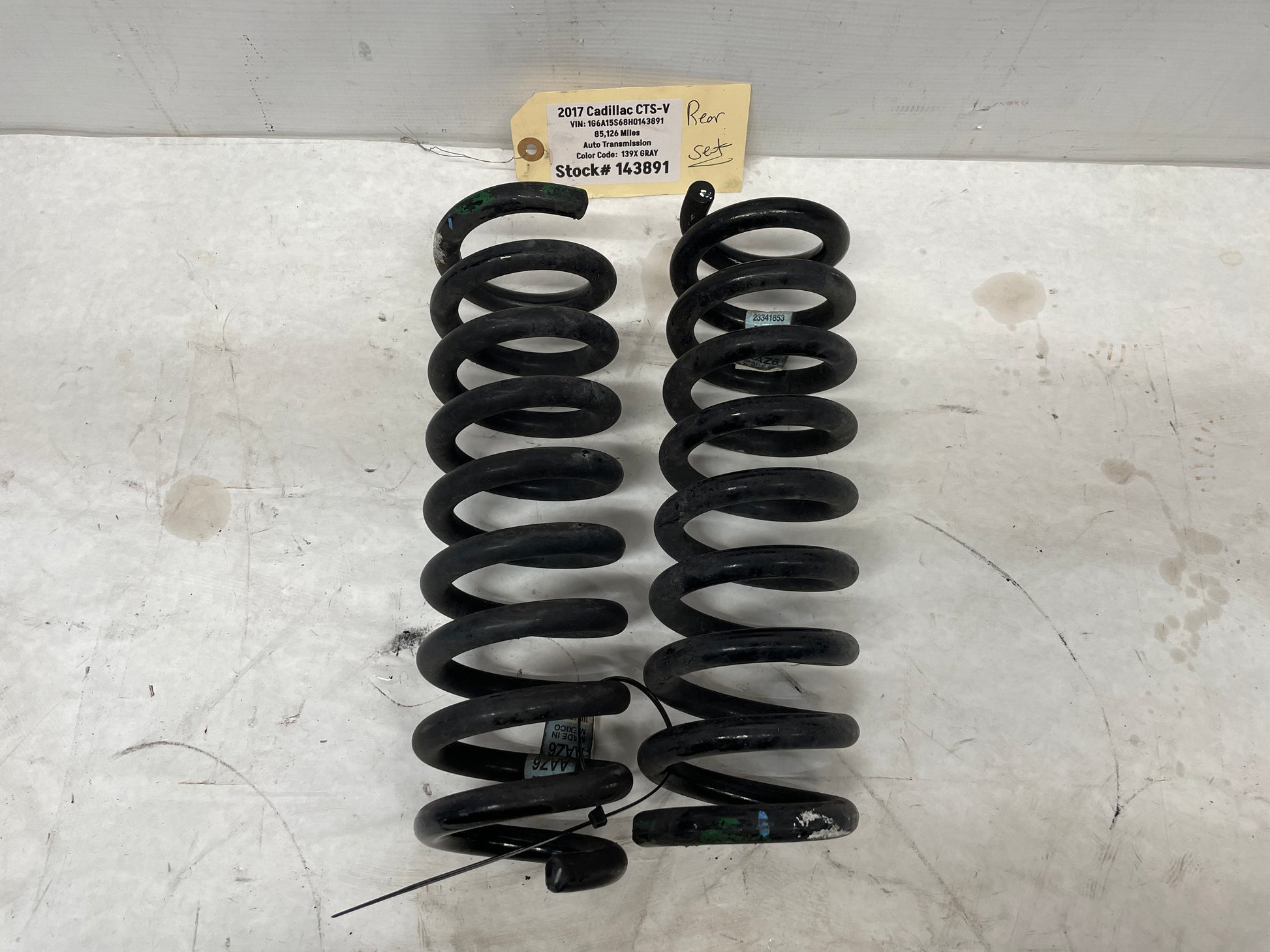 2017 Cadillac CTS-V Rear Suspension Coil Spring Set OEM - Day's Parts Yard