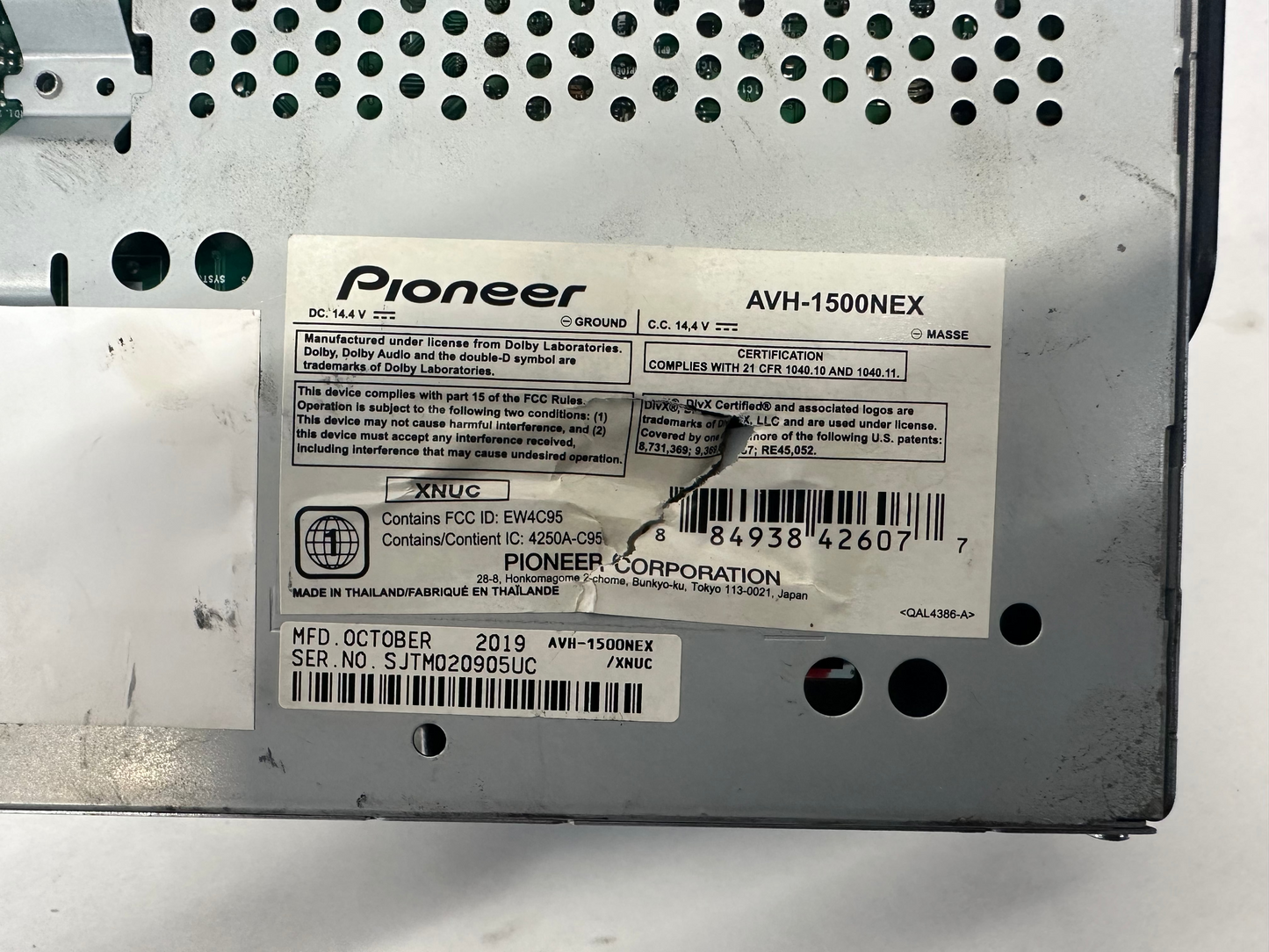 2010 Chevy Camaro SS Aftermarket Pioneer Radio/ DVD  w/ Bezel Control Panel Mount - Day's Parts Yard