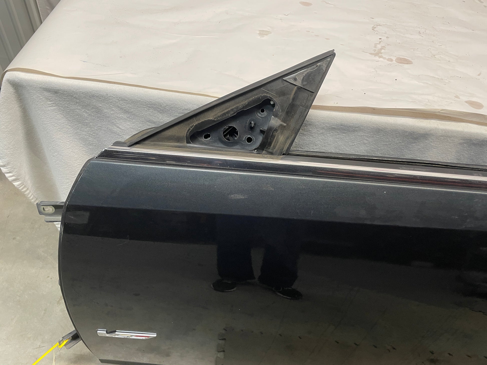 2014 Cadillac CTS-V Coupe LH Driver Exterior Door Black OEM - Day's Parts Yard