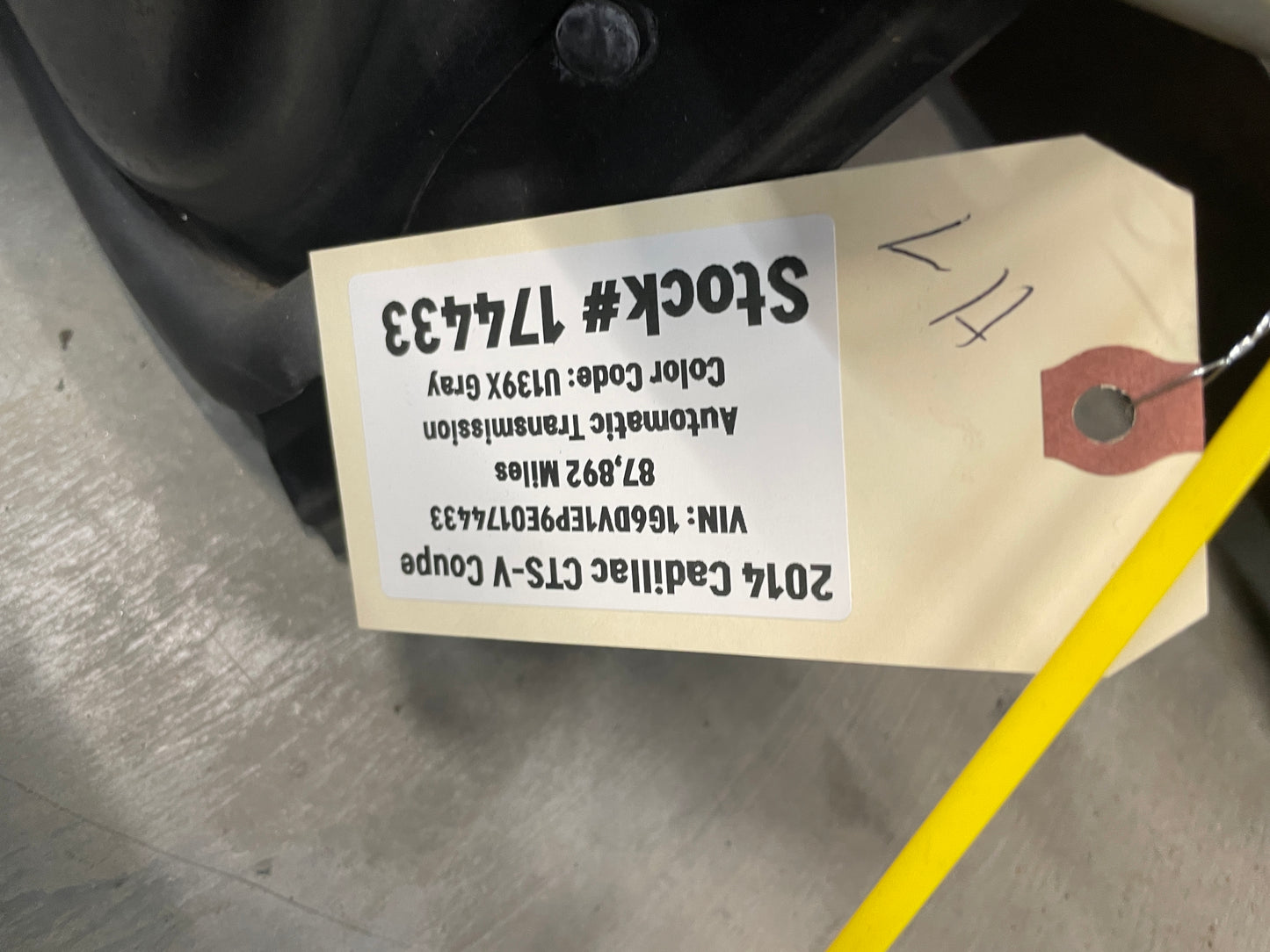 2014 Cadillac CTS-V Coupe LH Driver Exterior Door Black OEM - Day's Parts Yard