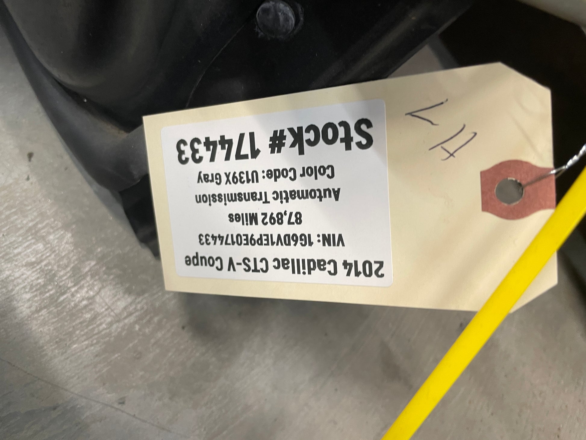2014 Cadillac CTS-V Coupe LH Driver Exterior Door Black OEM - Day's Parts Yard