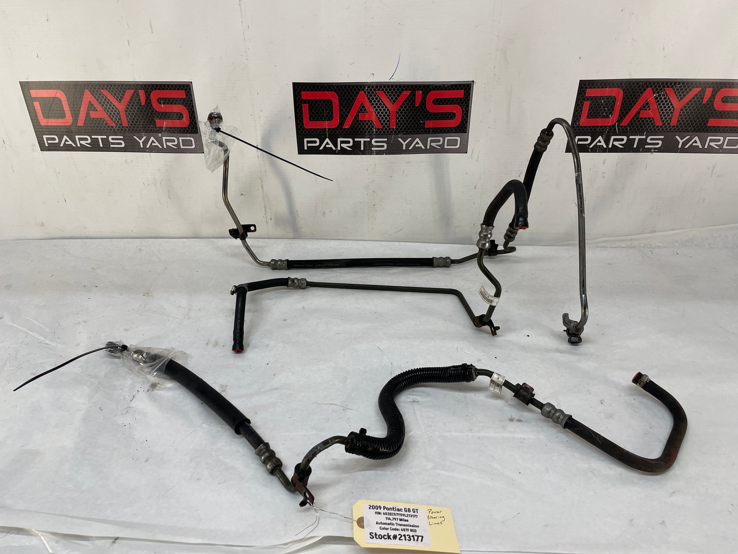 2009 Pontiac G8 GT Power Steering Lines Hoses Tubes OEM