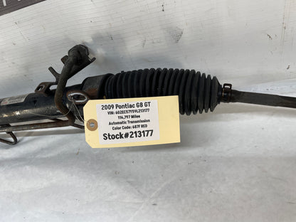 2009 Pontiac G8 GT Power Steering Rack and Pinion Gear Assembly OEM