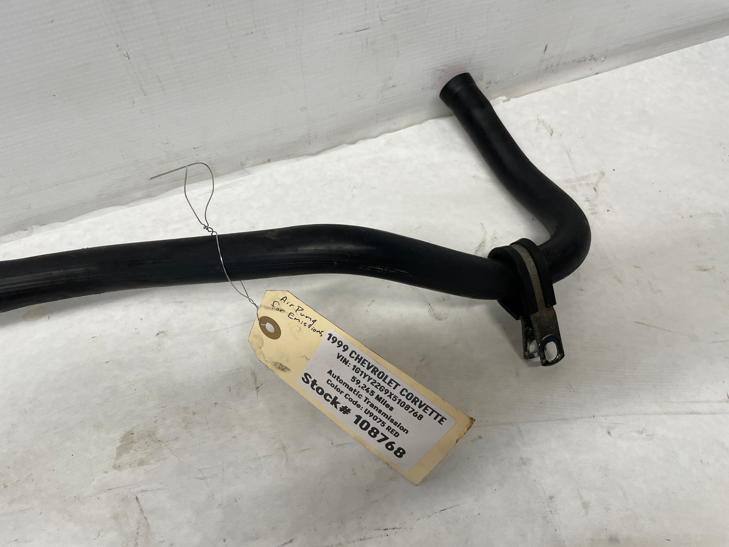 1999 Chevy C5 Corvette Emissions Secondary Air Pump w/ Lines Hoses Tubes OEM - Day's Parts Yard