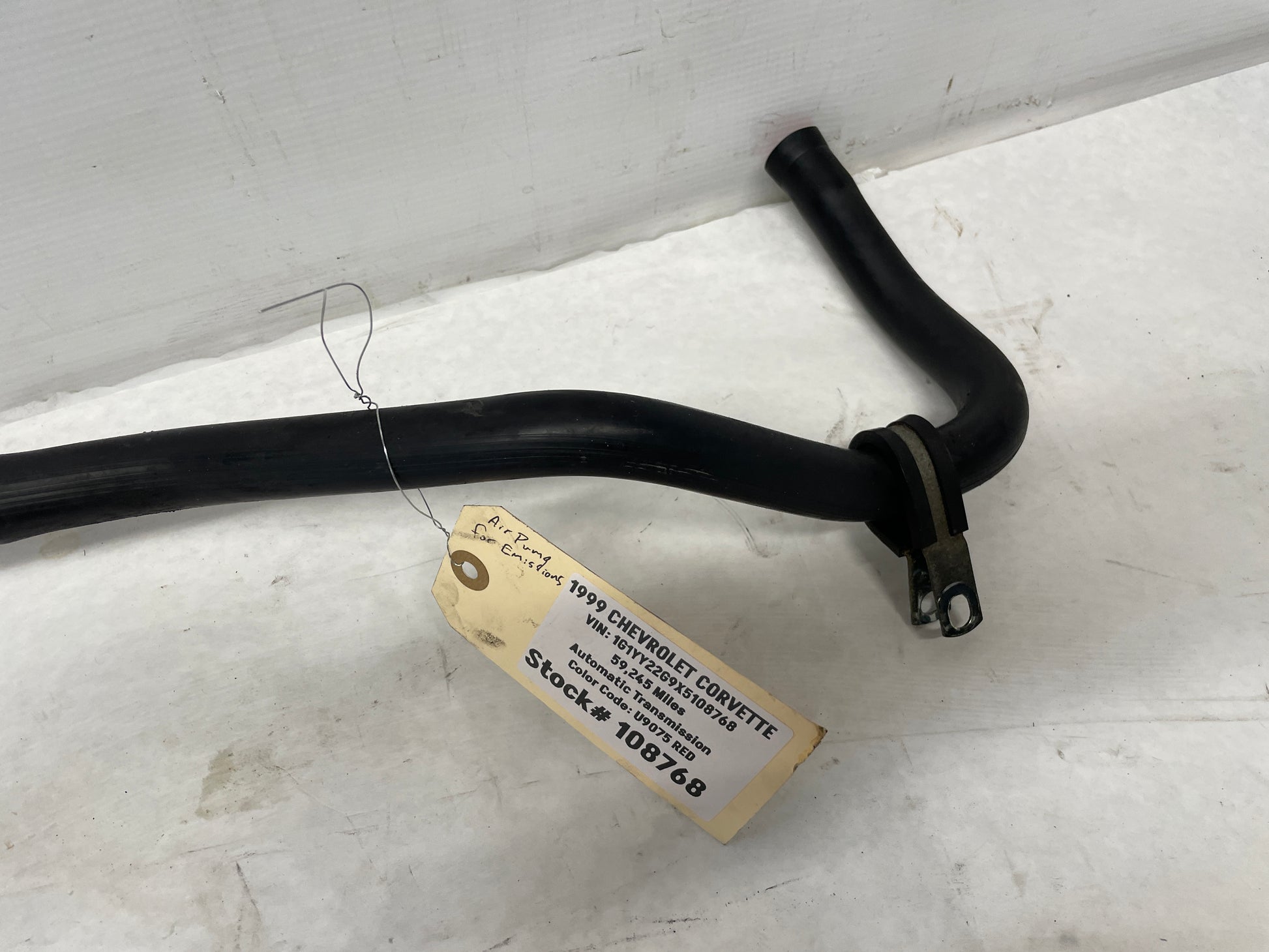 1999 Chevy C5 Corvette Emissions Secondary Air Pump w/ Lines Hoses Tubes OEM - Day's Parts Yard