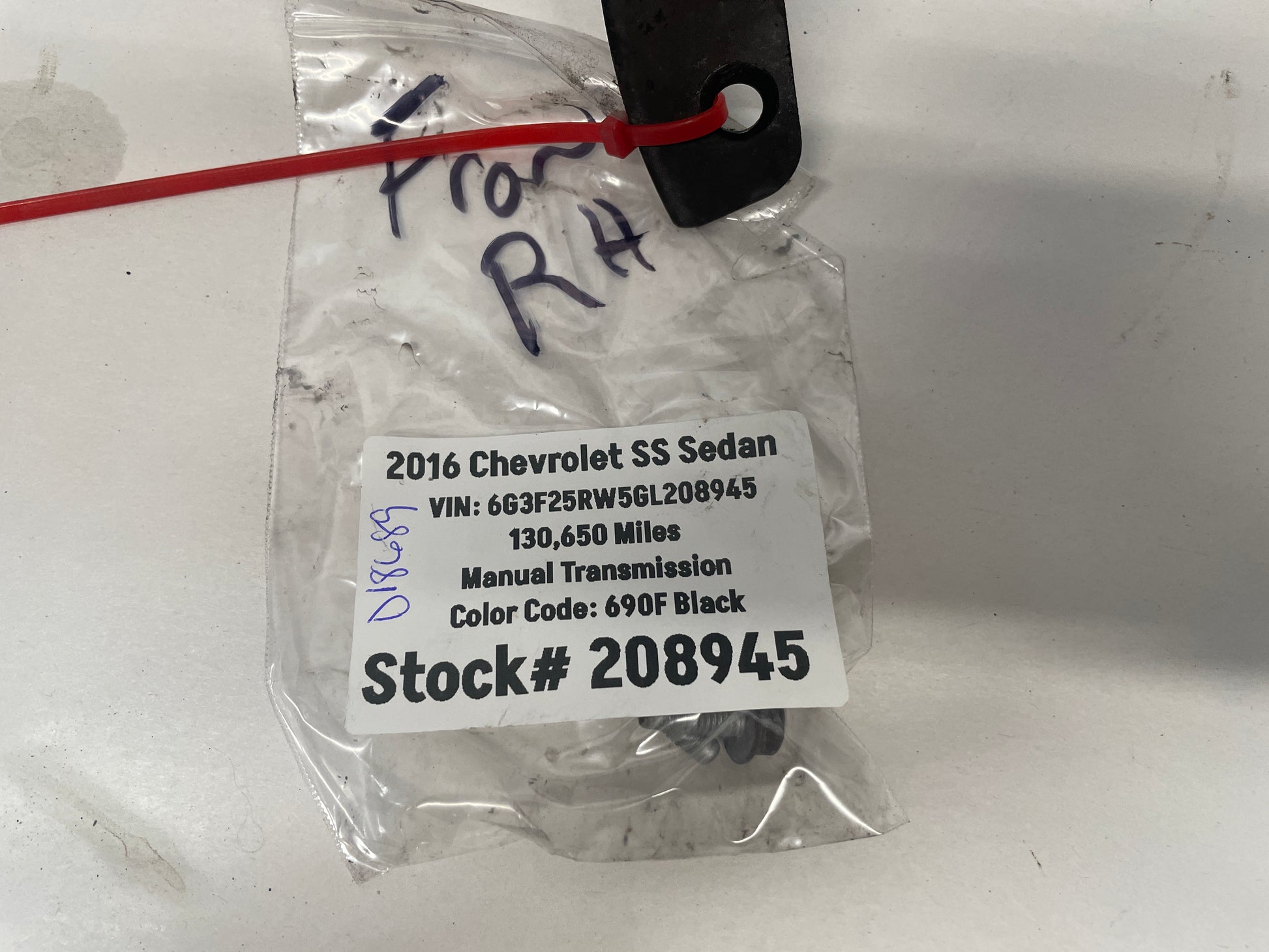2016 Chevy SS Sedan RH Passenger Front Spindle Brake Dust Shield OEM - Day's Parts Yard