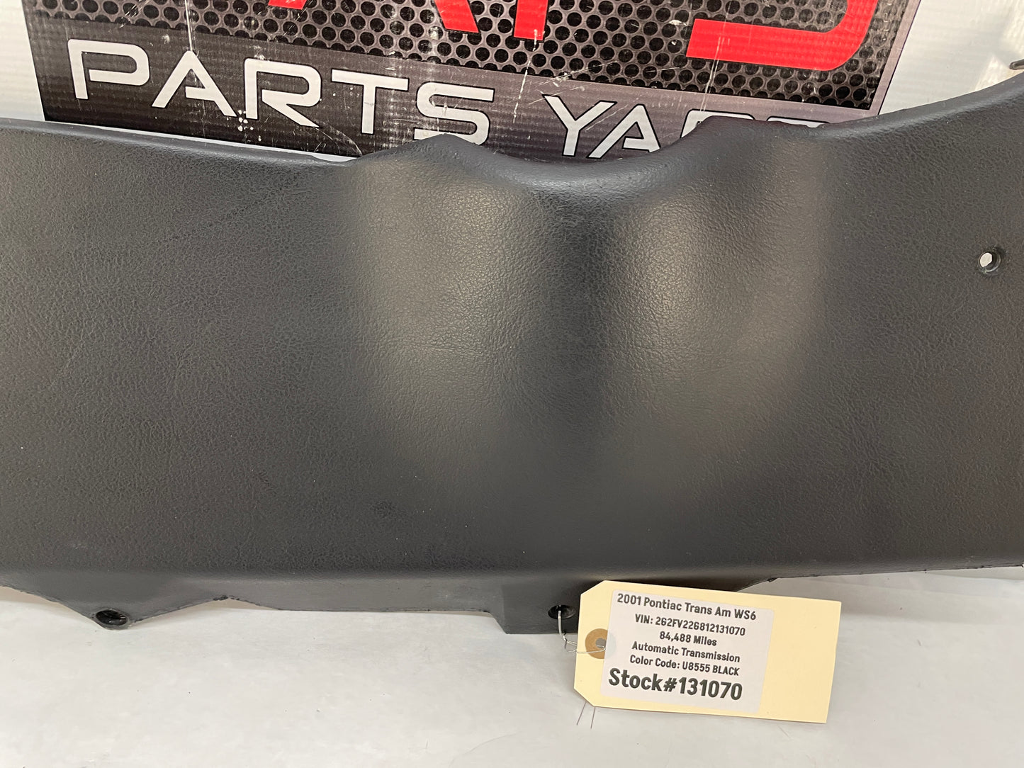 2001 Pontiac Firebird Trans AM WS6 Knee Bolster Dash Trim Molding Black Ebony OEM - Day's Parts Yard