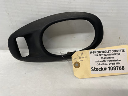 1999 Chevy C5 Corvette LH Driver Inner Interior Door Handle Trim Bezel Frame OEM - Day's Parts Yard