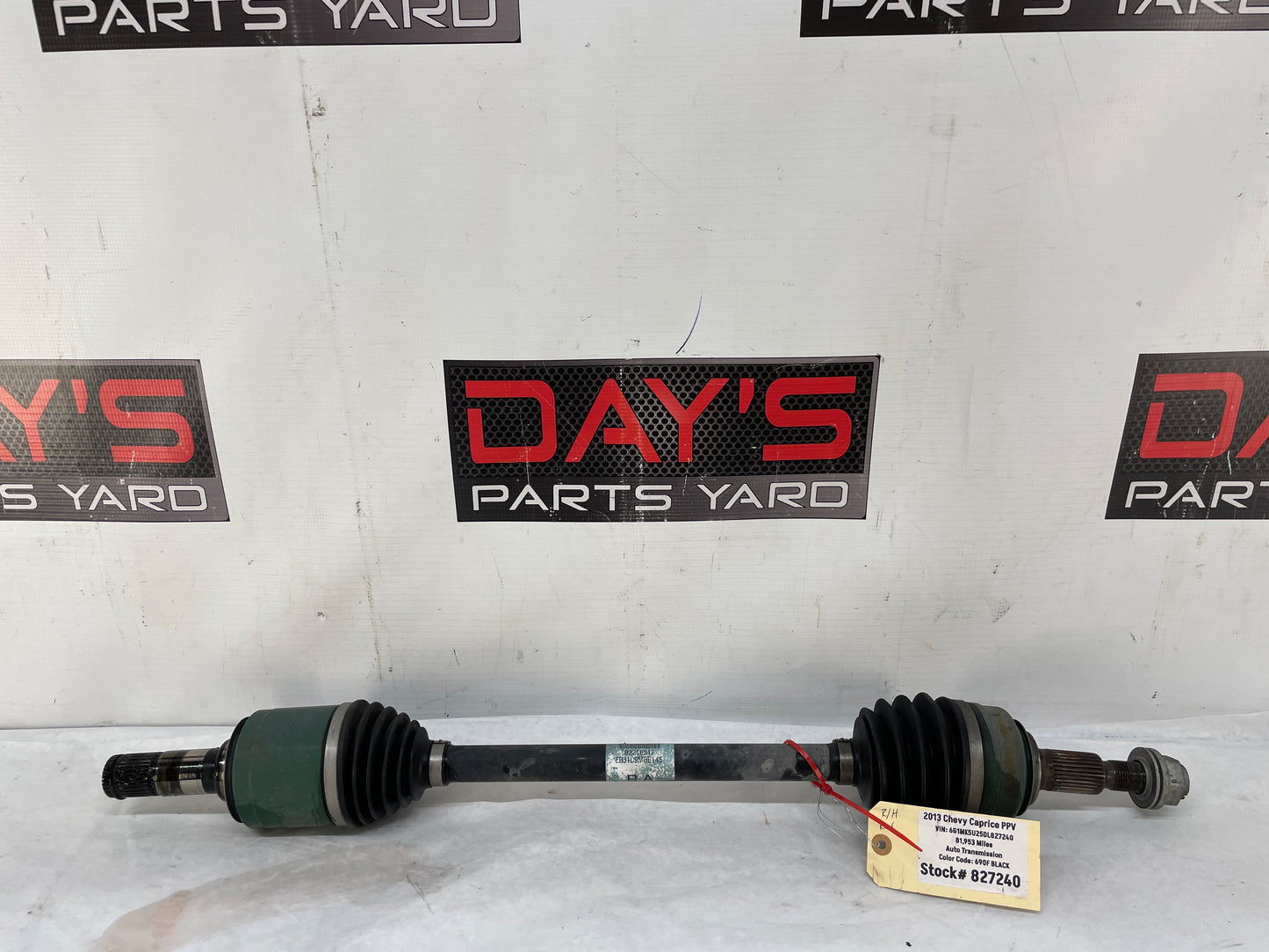 2013 Chevy Caprice PPV RH Passenger Rear CV Axle Half Shaft OEM