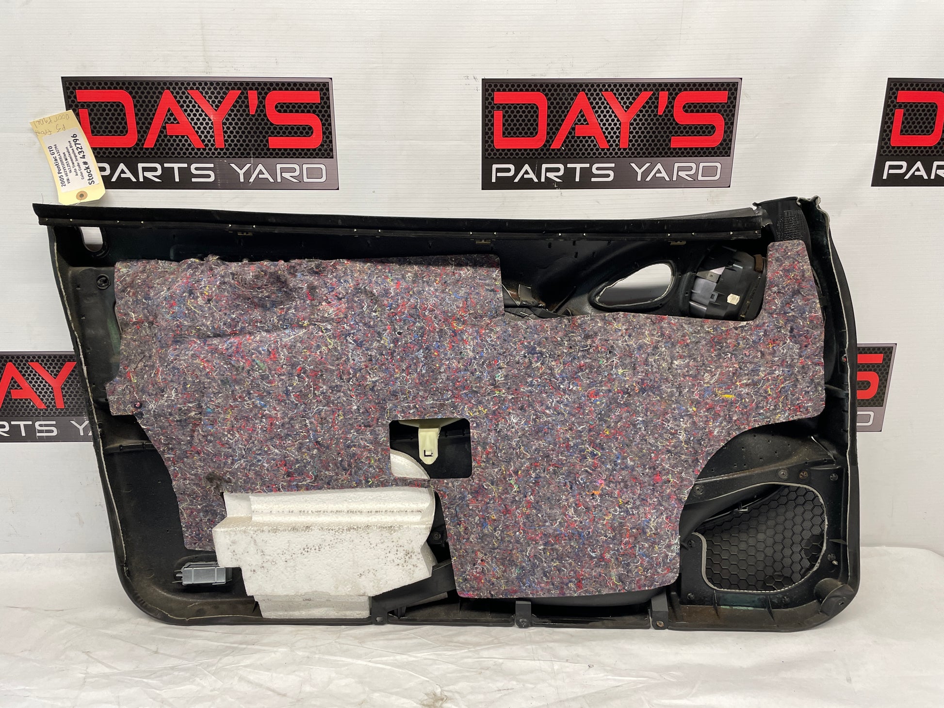 2005 Pontiac GTO RH Passenger Interior Door Panel Trim Black OEM - Day's Parts Yard