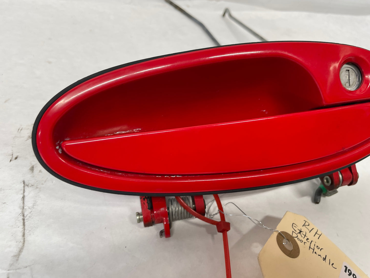 1999 Chevy C5 Corvette RH Passenger Exterior Door Handle Red OEM - Day's Parts Yard