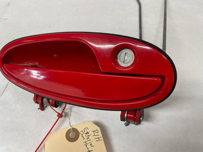 1999 Chevy C5 Corvette RH Passenger Exterior Door Handle Red OEM - Day's Parts Yard