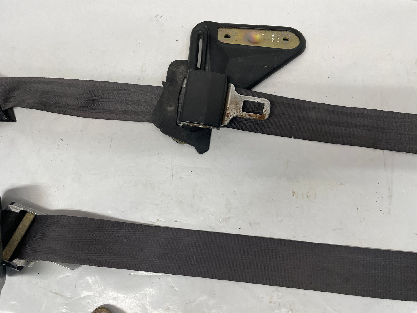 2000 Chevy Camaro Z28 Rear Seatbelt Seat Belts Retractors w/ Buckles OEM Ebony Black - Day's Parts Yard