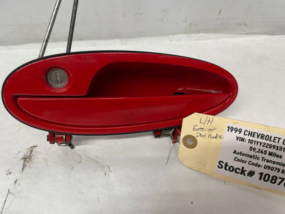 1999 Chevy C5 Corvette LH Driver Exterior Door Handle Red OEM - Day's Parts Yard