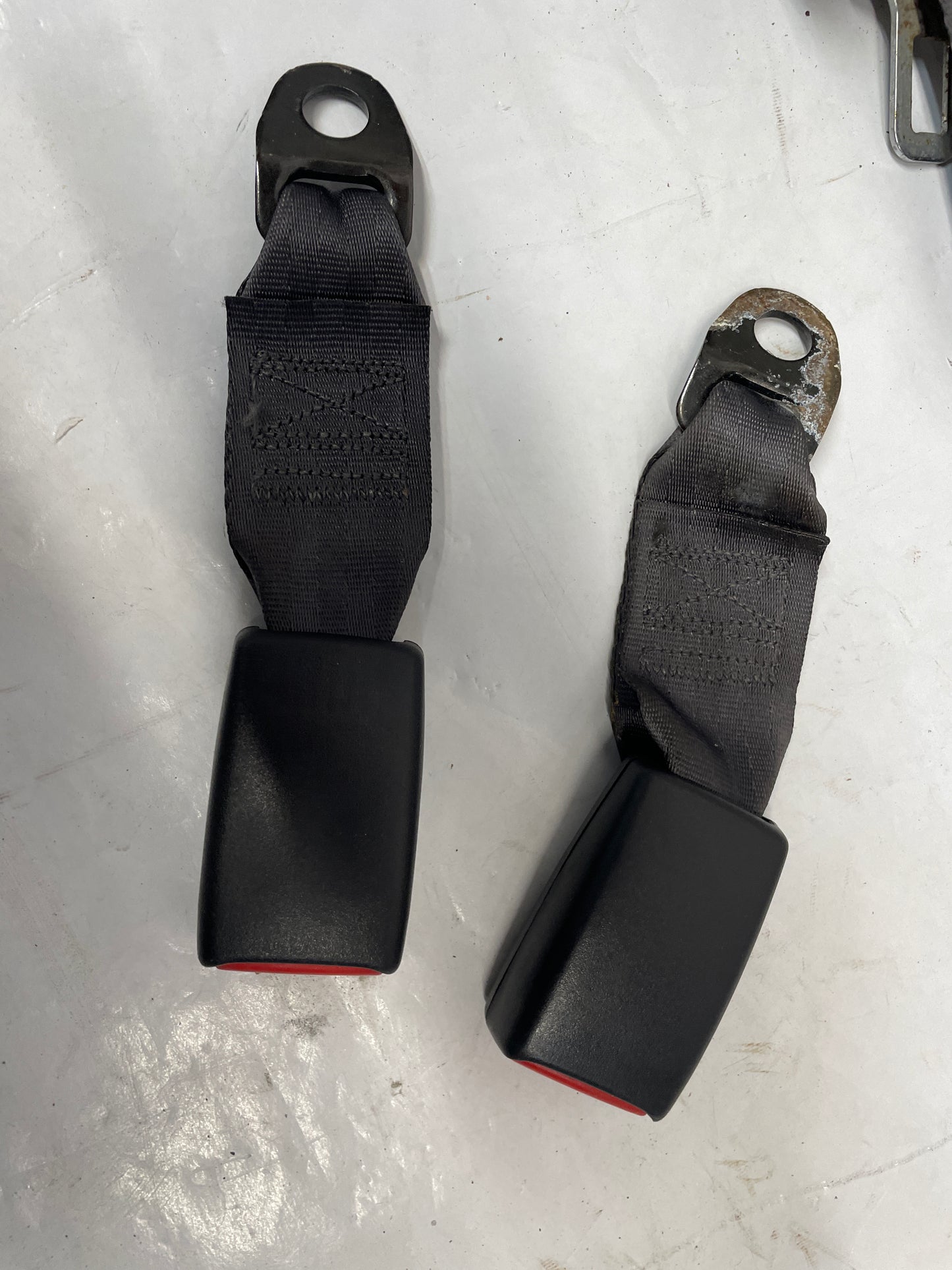 2000 Chevy Camaro Z28 Rear Seatbelt Seat Belts Retractors w/ Buckles OEM Ebony Black - Day's Parts Yard
