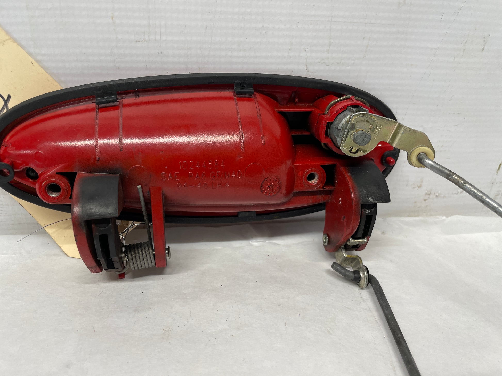 1999 Chevy C5 Corvette LH Driver Exterior Door Handle Red OEM - Day's Parts Yard