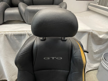 2005 Pontiac GTO Seats Fronts and Rears Black Leather OEM