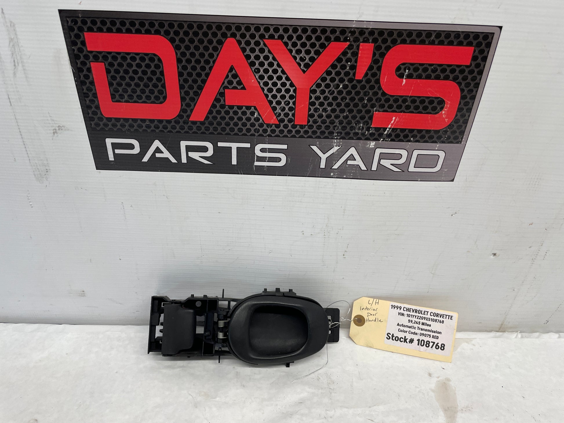1999 Chevy C5 Corvette LH Driver Interior Door Handle OEM - Day's Parts Yard