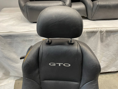 2005 Pontiac GTO Seats Fronts and Rears Black Leather OEM