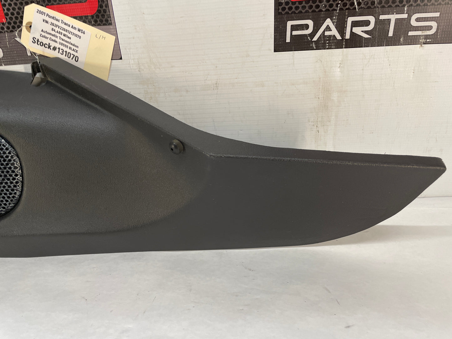 2001 Pontiac Trans AM WS6 LH Driver Rear Hatch Cargo Trunk Side Panel Trim Ebony OEM