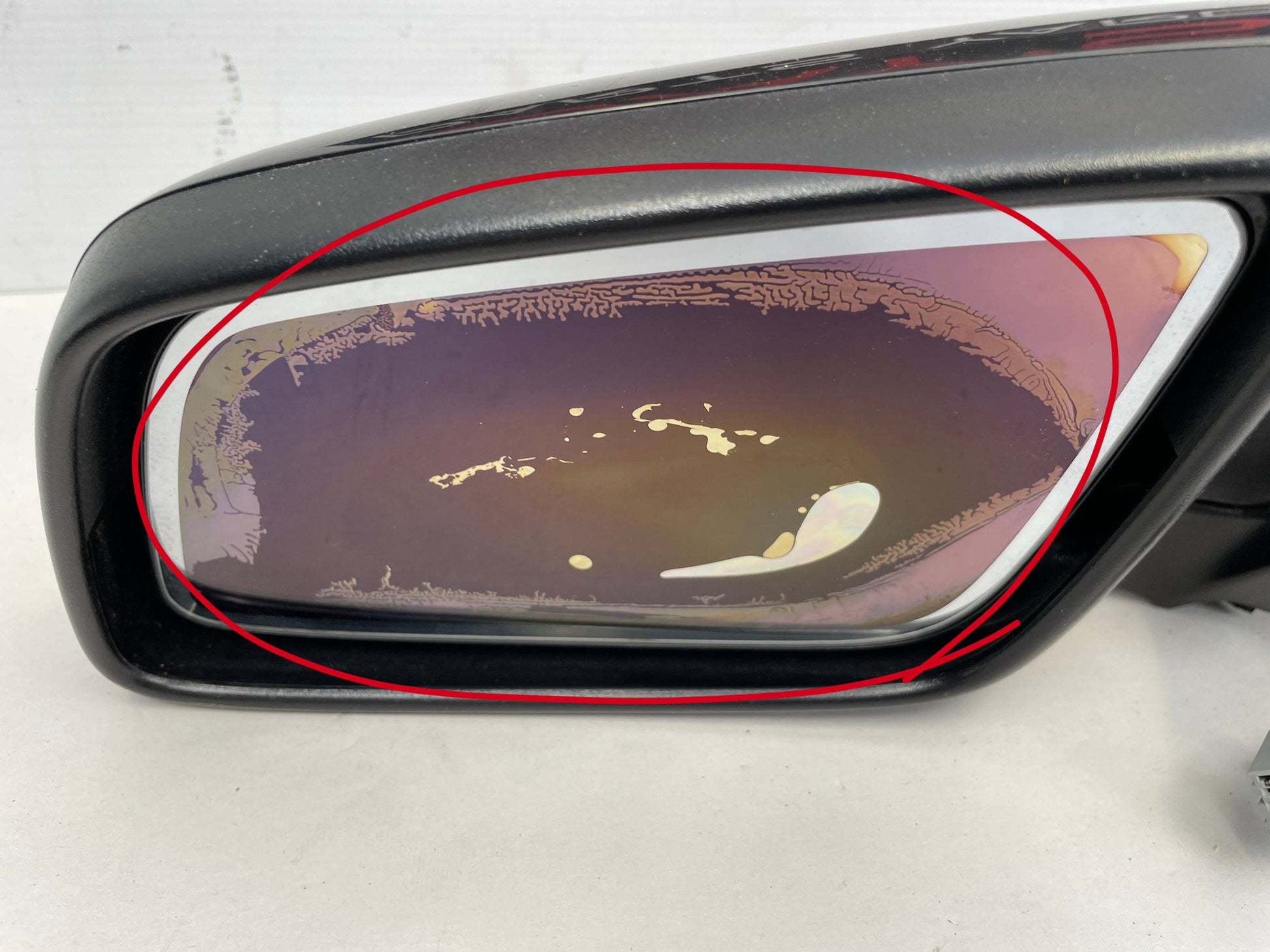2014 Chevy SS Sedan LH Driver Exterior Mirror w/ Lane Change Assist Black OEM - Day's Parts Yard