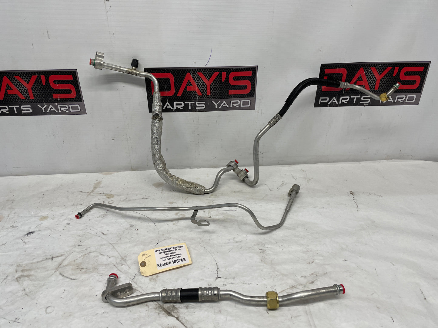 1999 Chevy C5 Corvette A/C Air Conditioning Hoses Lines Tubes OEM - Day's Parts Yard