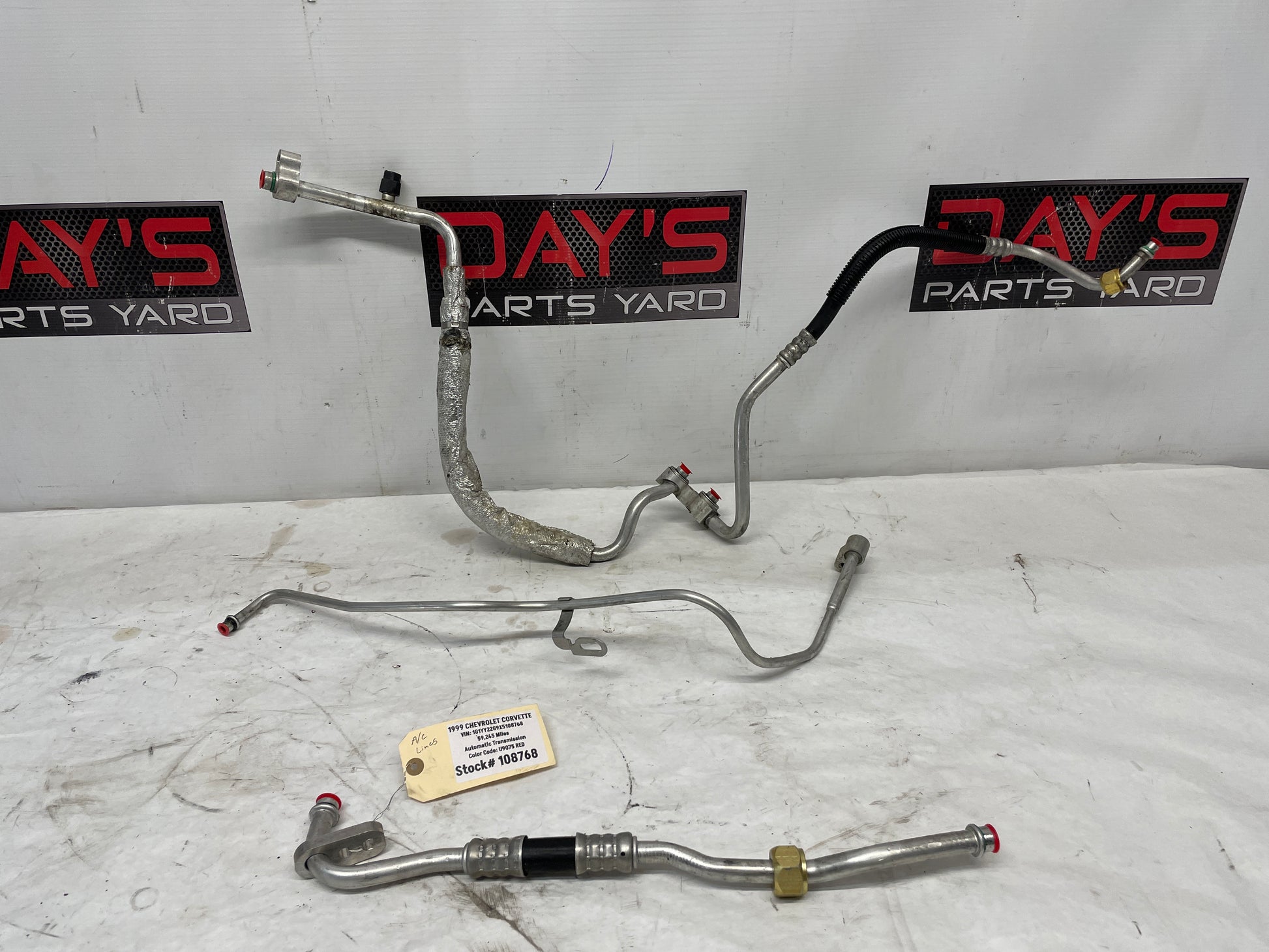 1999 Chevy C5 Corvette A/C Air Conditioning Hoses Lines Tubes OEM - Day's Parts Yard
