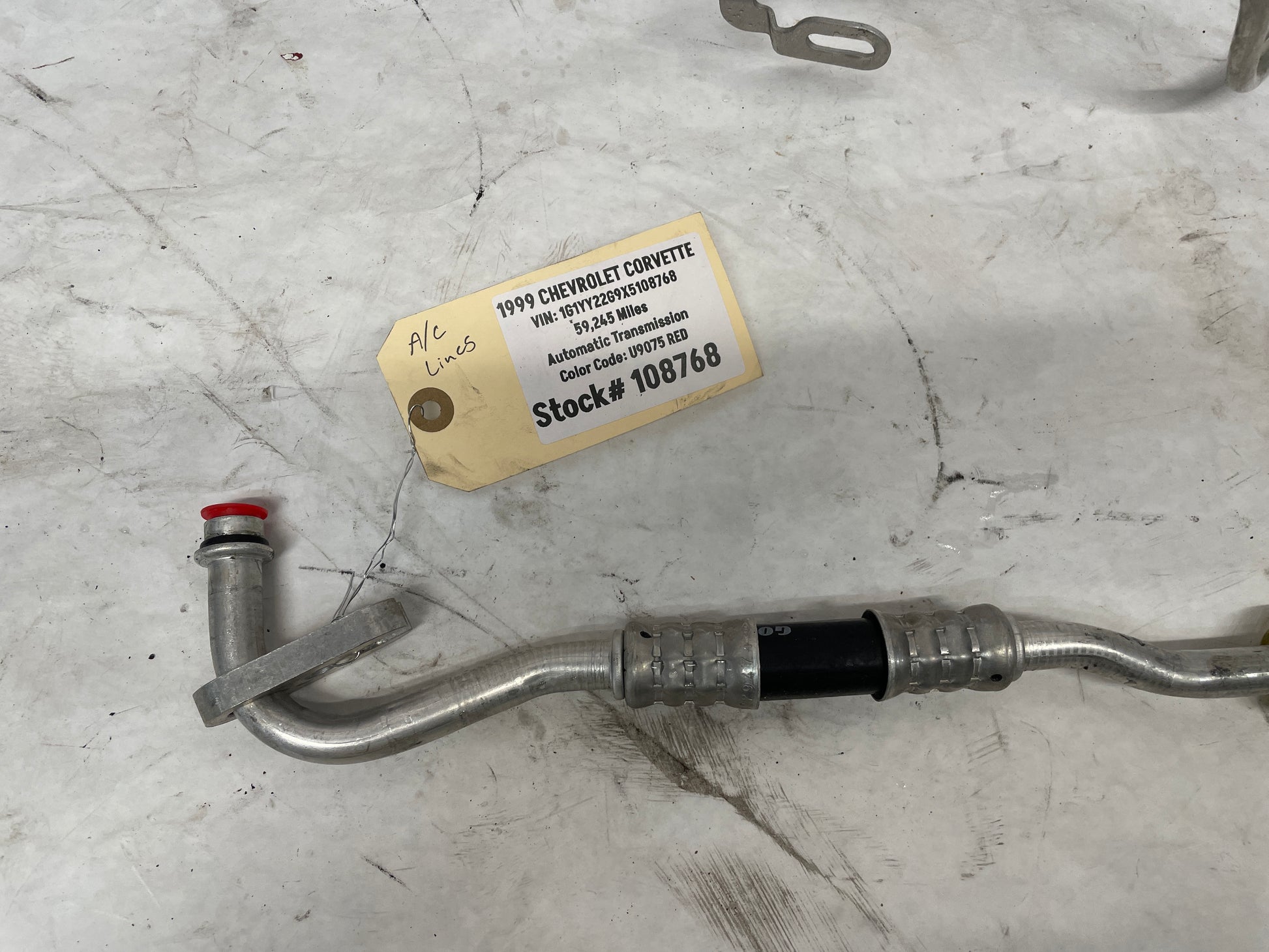 1999 Chevy C5 Corvette A/C Air Conditioning Hoses Lines Tubes OEM - Day's Parts Yard