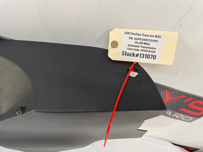 2001 Pontiac Trans AM WS6 RH Passenger Rear Hatch Cargo Trunk Side Panel Trim Ebony OEM